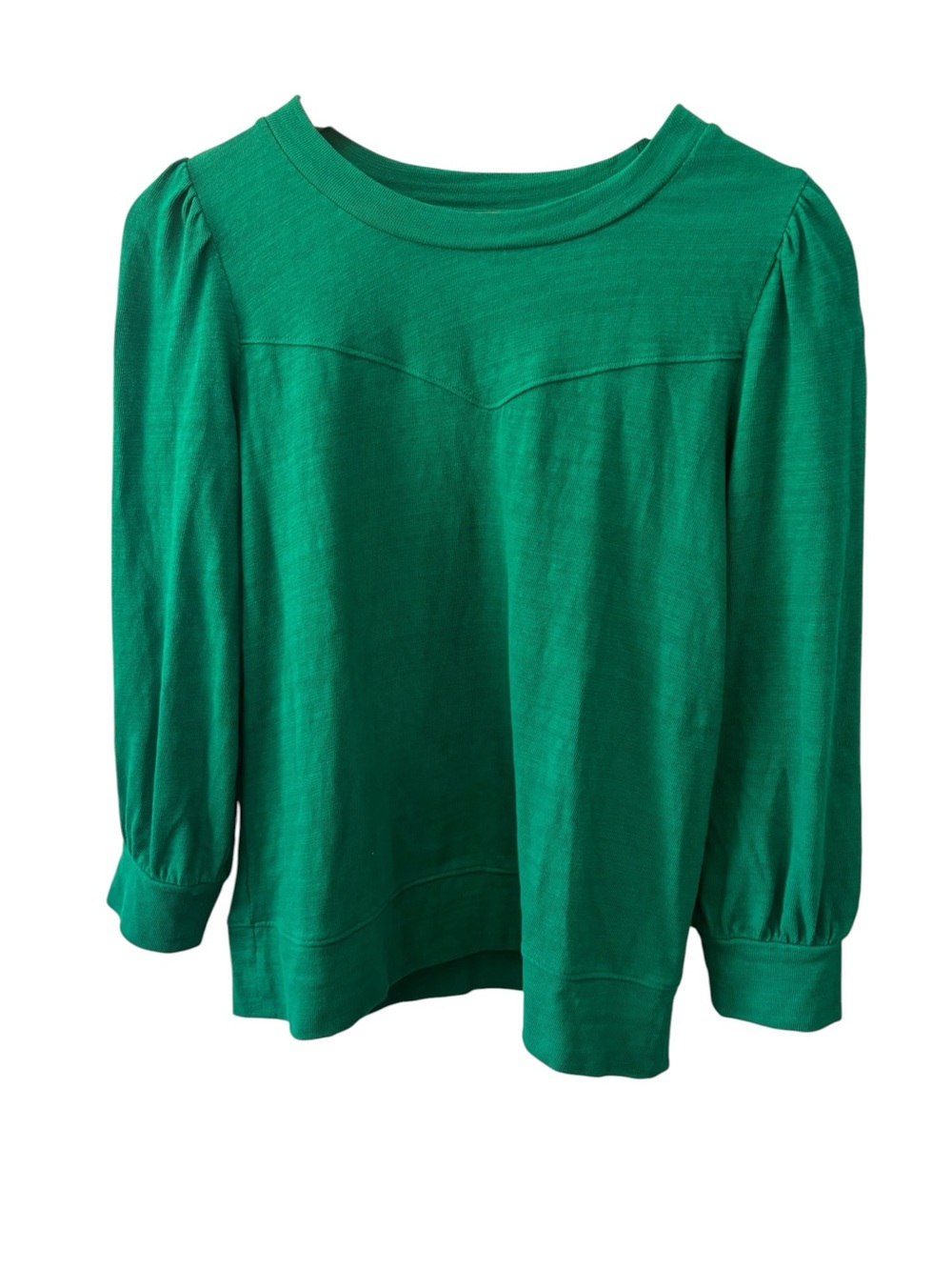 Loft Sweater Womens Size‎ Medium Kelly Green Long Sleeve Knit Top 100% Cotton